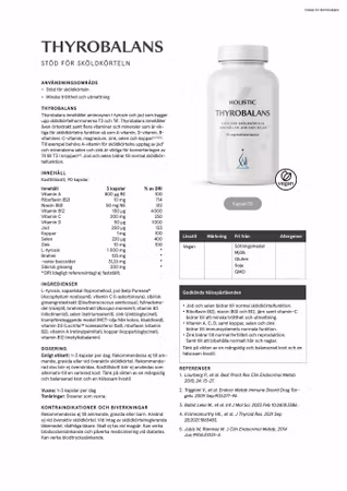 Thyrobalans, 90 kapslar