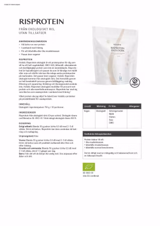 Risprotein ekologisk, 750 g