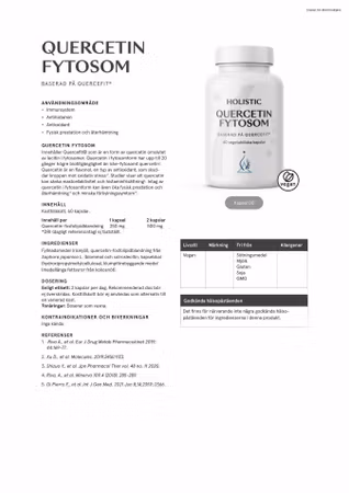 Quercetin fytosom, 60 kapslar