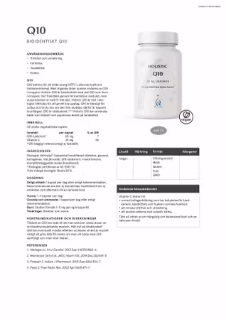 Q10 60 mg, 60 kapslar