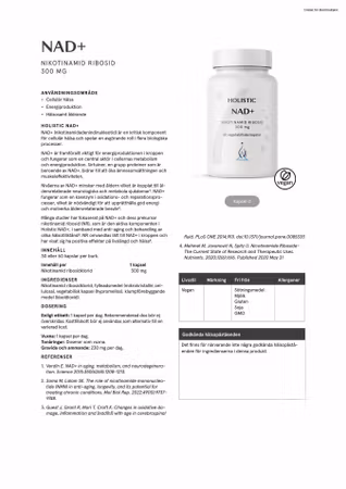 NAD+, 60 kapslar