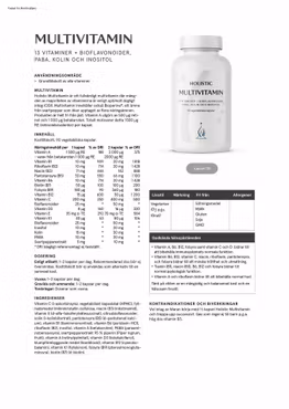 Multivitamin, 90 kapslar