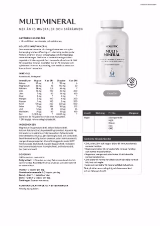 Multimineral, 90 kapslar