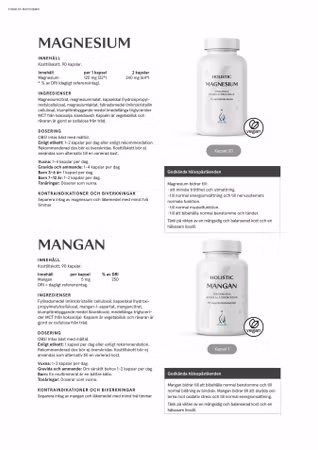 Magnesium 120 mg, 90 kapslar