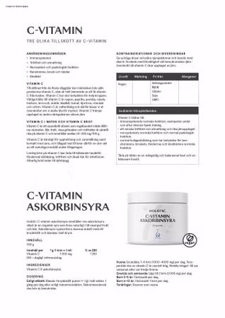 C-vitamin askorbinsyra, 250 g