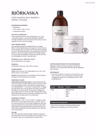 Björkaskaextrakt, 1000 ml