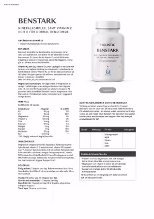Benstark, 60 kapslar