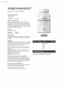 Adrenawhole 200 mg, 60 kapslar