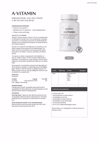 Holistic Adrenacortex 150 mg, 60 kapslar