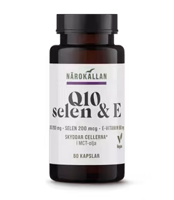 Närokällan Q10 200 mg + Selen & E 60 kapslar
