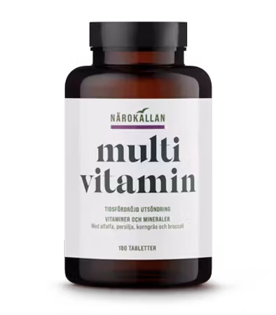 Närokällan Multivitamin Tidsfördröjd 180 Tabletter