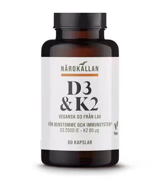 Närokällan D3 & K2 60 kapslar