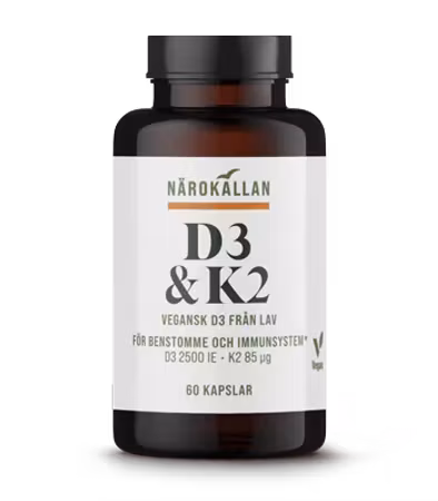 Närokällan D3 & K2 60 kapslar