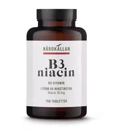 Närokällan B3 Niacin 10 mg 750 tabletter