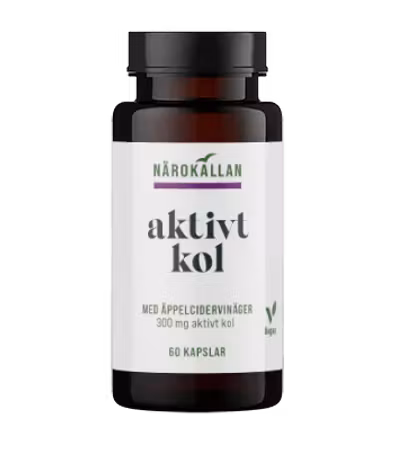 Närokällan Aktivt Kol + Äppelcidervinäger 60 kapslar