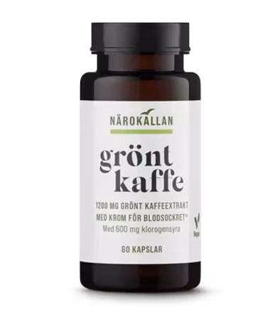 Närokällan Grönt Kaffe & Krom 60 kapslar, bäst före jan 2026
