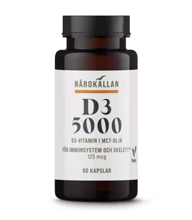 Närokällan D3 5000 Vegan 90 kapslar