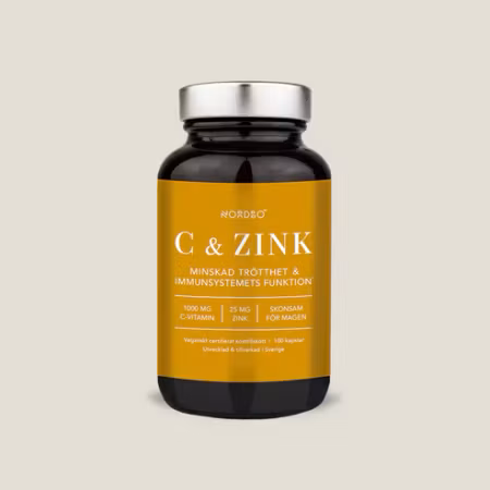 Nordbo C-vitamin & Zink, 100 kap
