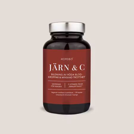 Nordbo Järn & C-vitamin, 90 kap