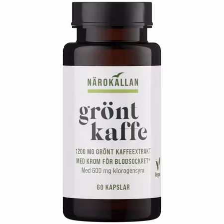 Närokällan Grönt Kaffe & Krom 60 kapslar, bäst före jan 2026