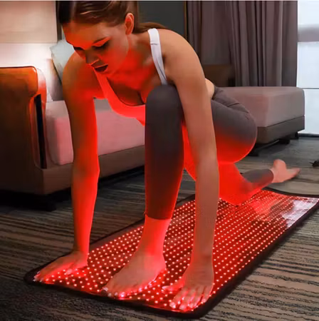 Rödljusterapi – Matta med 360 LED-lampor (80 × 30 cm, 660 nm & 850 nm)