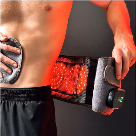 Rödljusterapi ErgoBelt – Värmebälte med Rödljus & Vibration mot Ryggsmärta