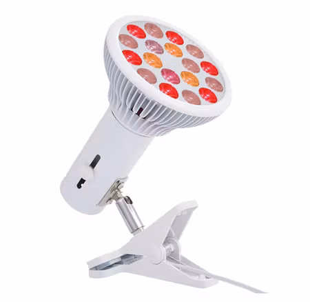 Rödljusterapi – Lampa med klämfäste