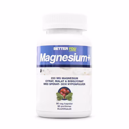 Magnesium+ 90 kapslar