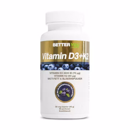 Vitamin D3+K2 60 kapslar