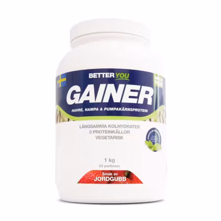 Better you Whole Food Gainer Jordgubb 1kg