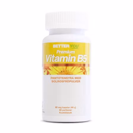 Premium Vitamin B5 60 kapslar