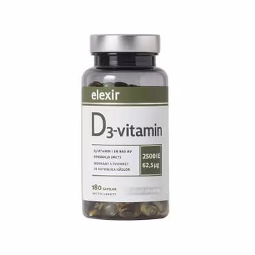 D3 Vitamin 2500IE 180 kapslar