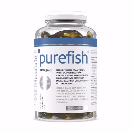 Purefish Omega-3 180 kapslar