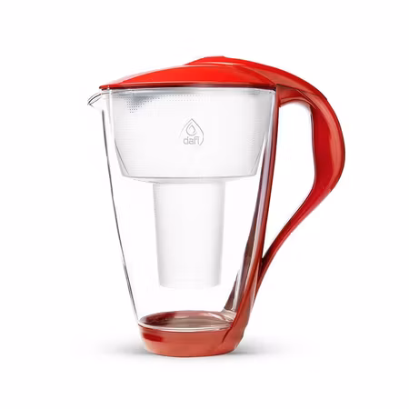 Vattenrenare Glas 2l Röd
