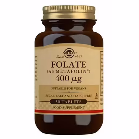 Folate 400 μg (as Metafolin ®) 50t