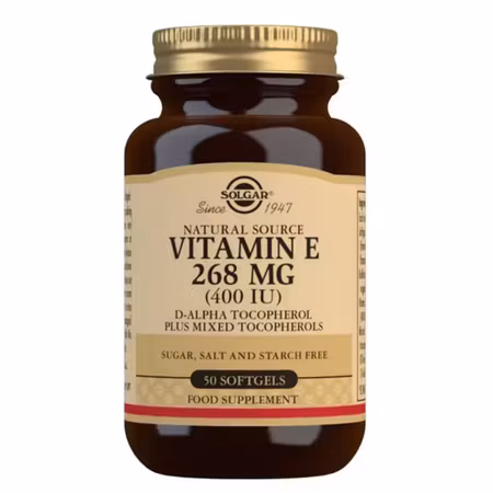 Natural Source Vitamin E 268 mg (400 IU) 50 softgels