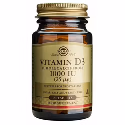 Vitamin D3 (Cholecalciferol) 1000 IU (25 µg) 90t