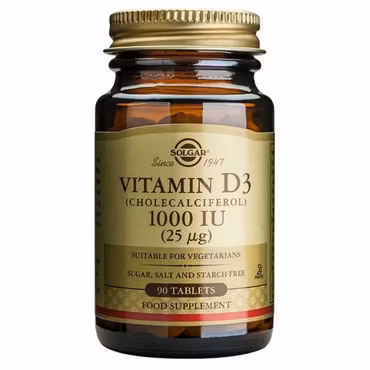 Vitamin D3 (Cholecalciferol) 1000 IU (25 µg) 90t