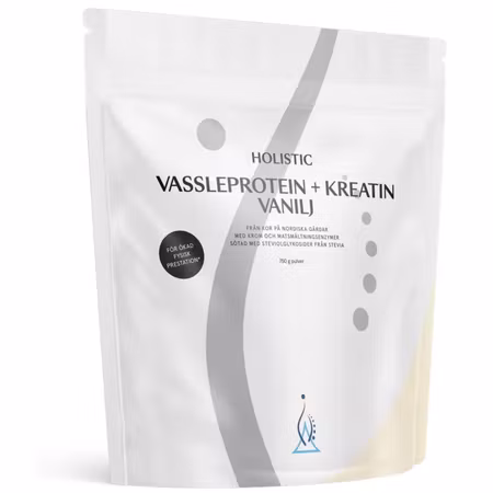 Vassleprotein + kreatin vanilj, 750 g