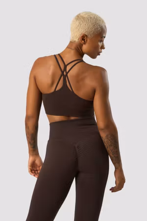 Define Seamless Scrunch Sport-BH Mörkbrun