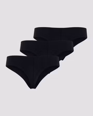 Mjuka Thong 3-pack Svarta