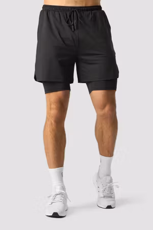 Stride 2-in-1 Shorts Men Black FLER FÄRGER