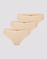 Osynliga Thong 3-pack Beige