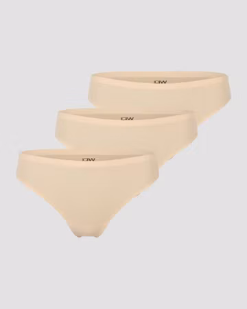 Osynliga Thong 3-pack Beige