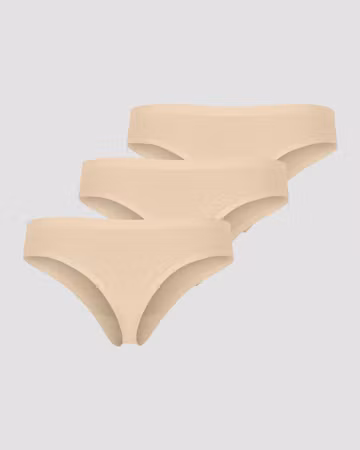 Osynliga Thong 3-pack Beige