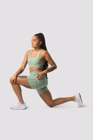 Rush Seamless Sport-BH Isgrön Melerad