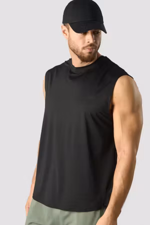 Stride Ärmlös T-shirt Herr Svart