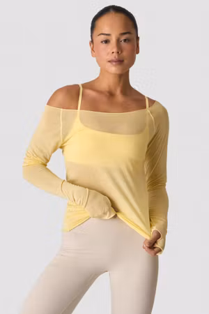 Nimble Tunn Långärmad Fading Gul