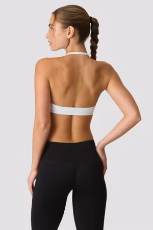 Define Seamless Halter Sport-BH Vit Snö