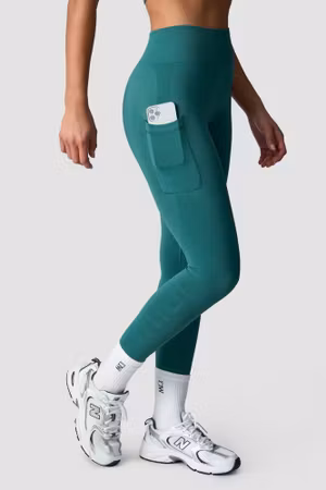 Define Seamless Pocket Tights Dammig Grön